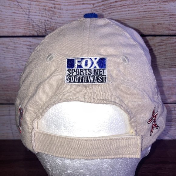 EUC Vintage 90's Lone Star Series Rangers Vs Astros Strapback Hat by BD&A - Picture 4 of 8